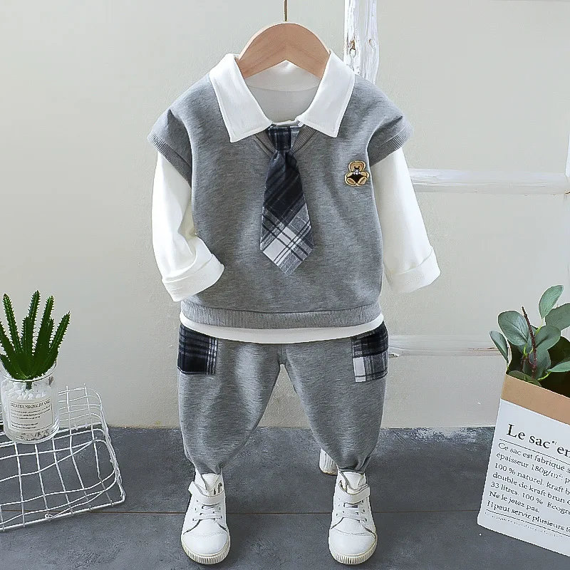 Sets Kids Clothing Toddler Tracksuit Baby Boys Girls Sweater Plaid Vest Shirt Pants 2021 Spring Children Fashion Clothes 3Pcs
Sets Kids Clothing Toddler Tracksuit Baby Boys Girls Sweater Plaid Vest Shirt Pants 2021 Spring Children Fashion Clothes 3Pcs