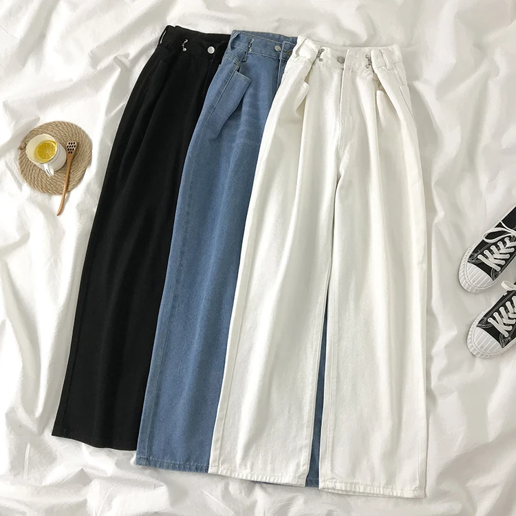 Vintage Women Pants High Waist Jeans Pantalon Femme Roupas Autumn 2021 Baggy Broeken Denim Woman Wide Leg Pants Trousers
Vintage Women Pants High Waist Jeans Pantalon Femme Roupas Autumn 2021 Baggy Broeken Denim Woman Wide Leg Pants Trousers