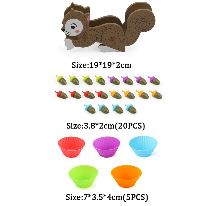 Preschool Wooden Educational Toys Color Classification Cognitive Game Training Montessori Mathematics Toys for Baby Children
Preschool Wooden Educational Toys Color Classification Cognitive Game Training Montessori Mathematics Toys for Baby Children