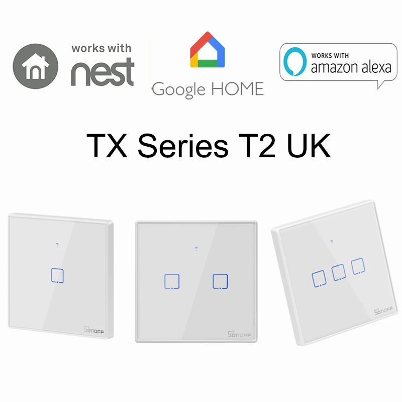 Умный настенный выключатель Sonoff T1 T2, Великобритания, 1, 2, 3 клавиши, Wi-Fi, RF/APP/сенсорное управление, таймер, английская панель, умный дом Google Nest/...
Умный настенный выключатель Sonoff T1 T2, Великобритания, 1, 2, 3 клавиши, Wi-Fi, RF/APP/сенсорное управление, таймер, английская панель, умный дом Google Nest/...