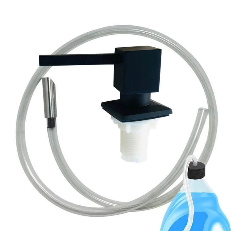 Bathroom Liquid Soap Dispenser Extension Tube Kit Stainless steel Squar Head 39"Silicone Tube Kitchen Sink Pump With Check Valve
Bathroom Liquid Soap Dispenser Extension Tube Kit Stainless steel Squar Head 39"Silicone Tube Kitchen Sink Pump With Check Valve