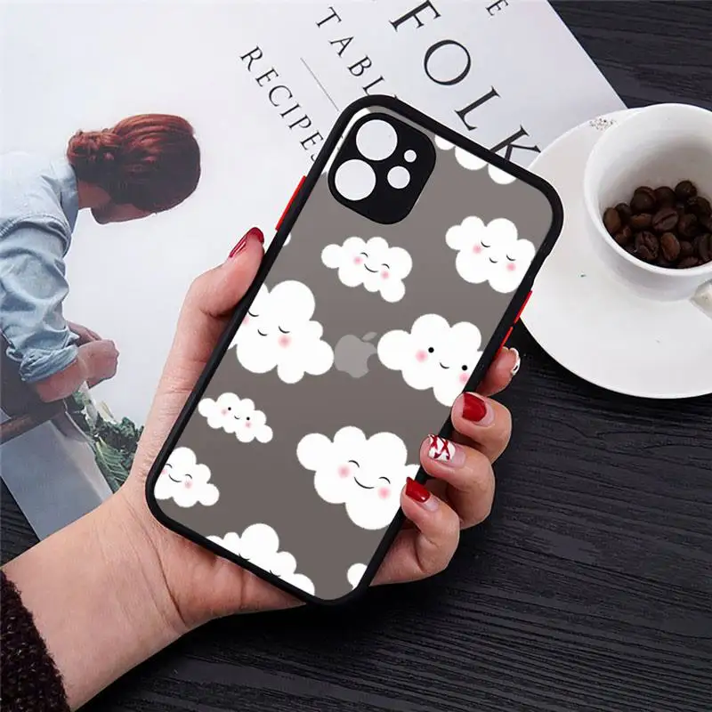 Phone Case For iPhone 12 11 Mini Pro XR XS Max 7 8 Plus X Cartoon clouds blue cute lovely Matte transparent cover
Phone Case For iPhone 12 11 Mini Pro XR XS Max 7 8 Plus X Cartoon clouds blue cute lovely Matte transparent cover