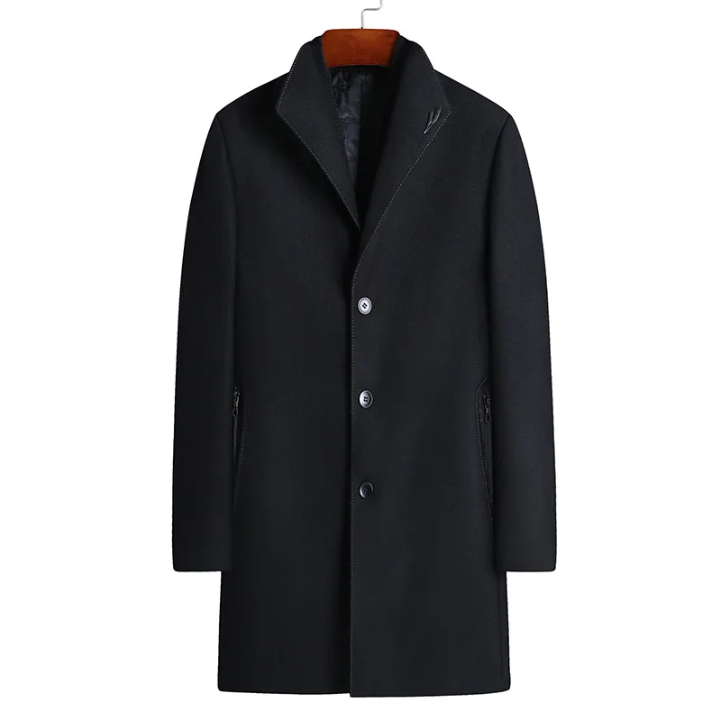 Winter thick men's fattening plus size medium and long men's woollen coat with cotton wool warm windbreaker
Winter thick men's fattening plus size medium and long men's woollen coat with cotton wool warm windbreaker