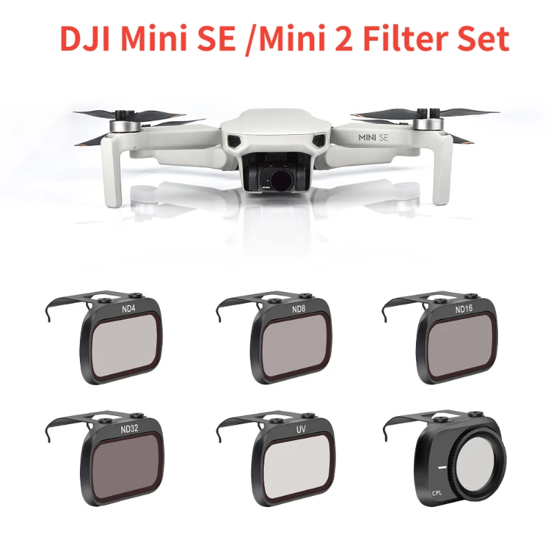 for DJI Mini 2 Filter Set Optical Glass Material Adjustable ND/CPL/UV Waterproof Oil-proof Coating Filter Set Mini SE Accessory
for DJI Mini 2 Filter Set Optical Glass Material Adjustable ND/CPL/UV Waterproof Oil-proof Coating Filter Set Mini SE Accessory