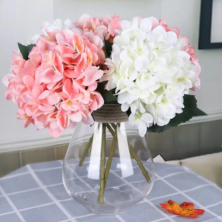 New 47cm Artificial Hydrangea Flower Head Fake Silk Single Real Touch Hydrangeas for Wedding Party Decoration LX2464
New 47cm Artificial Hydrangea Flower Head Fake Silk Single Real Touch Hydrangeas for Wedding Party Decoration LX2464