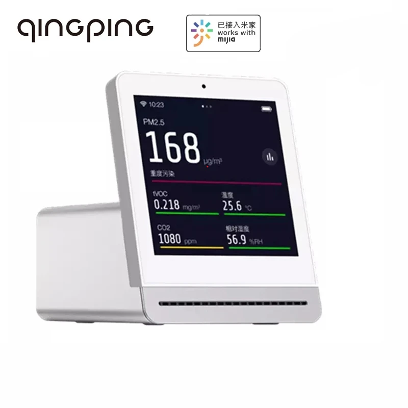 Qingping Air Detector Retina Touch IPS Screen Mobile Touch Operation Mijia APP Pm2.5 Air Monitor for Indoor Outdoor
Qingping Air Detector Retina Touch IPS Screen Mobile Touch Operation Mijia APP Pm2.5 Air Monitor for Indoor Outdoor