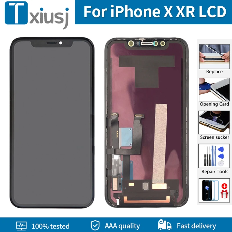 ЖК-модуль AAA +++ для iPhone X XR, ЖК-дисплей с 3D сенсорным экраном, дигитайзер в сборе для iPhone X, XR, TFT ЖК-экран
ЖК-модуль AAA +++ для iPhone X XR, ЖК-дисплей с 3D сенсорным экраном, дигитайзер в сборе для iPhone X, XR, TFT ЖК-экран