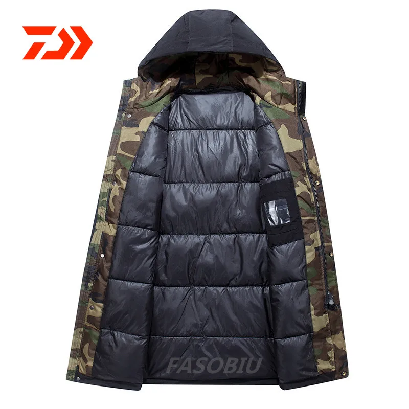 2021 New Autumn Winter DAIWA Fishing Clothing Men's Long Down Jacket Plus Velvet Thickening Windproof Breathable Fishing Jacket
2021 New Autumn Winter DAIWA Fishing Clothing Men's Long Down Jacket Plus Velvet Thickening Windproof Breathable Fishing Jacket
