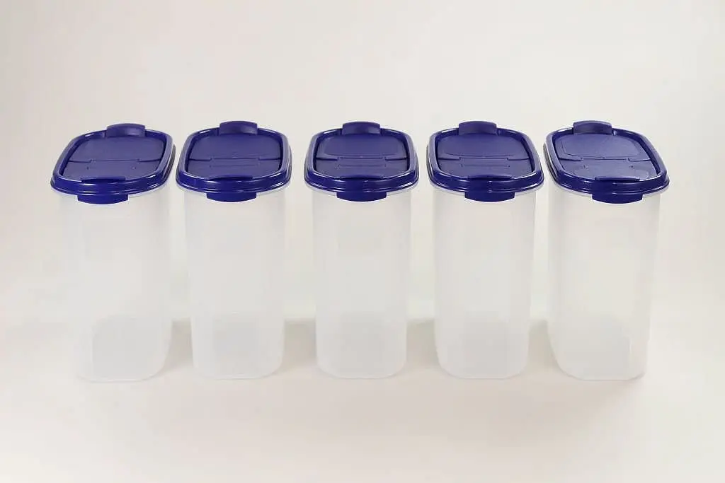 Tupperware овальная серия для хранения сухих продуктов контейнер 1 7 л (5) Синий