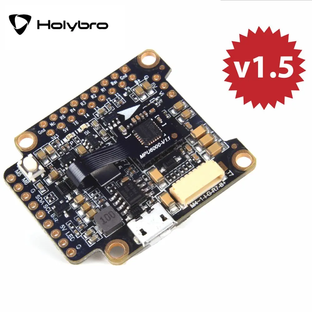 Holybro Kakute F7 STM32F745 V1.5 Flight Controller W/ OSD Barometer for RC Drone
Holybro Kakute F7 STM32F745 V1.5 Flight Controller W/ OSD Barometer for RC Drone