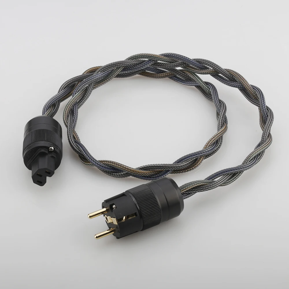 Кабель питания Audiocrast P103 Hi end 4N OFC из чистой меди ЕС Schuko Fi сетевой кабель