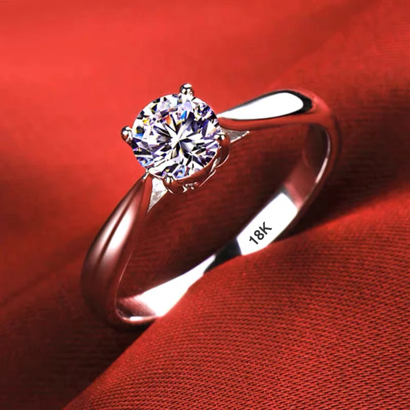 Never Fade Fashion 18K White Gold Color Rings for Women High Quality Zirconia Diamond Engagement Wedding Band Bridal Jewelry
Never Fade Fashion 18K White Gold Color Rings for Women High Quality Zirconia Diamond Engagement Wedding Band Bridal Jewelry