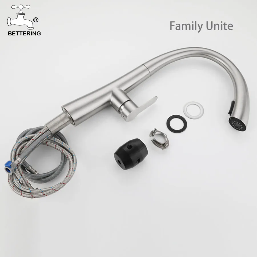 New Kitchen Faucet Pull Out 304 Stainless Steel Hot and Cold Mixer Taps Stream Sprayer Deck Mounted grifo cocina
New Kitchen Faucet Pull Out 304 Stainless Steel Hot and Cold Mixer Taps Stream Sprayer Deck Mounted grifo cocina