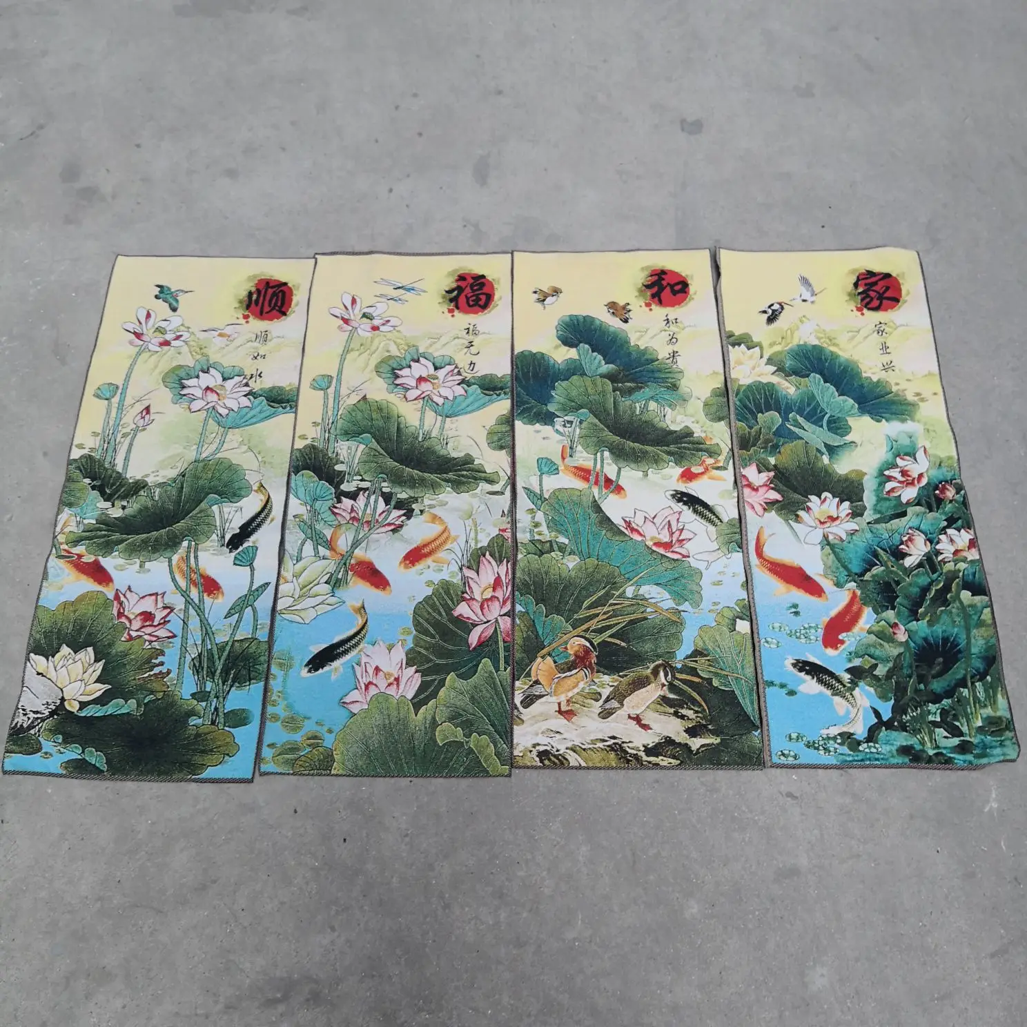 Free Delivery China Embroidery Silk Thangka 1 Set " Lotus "Painting Mural Handicraft Household Decoration 
Free Delivery China Embroidery Silk Thangka 1 Set " Lotus "Painting Mural Handicraft Household Decoration
