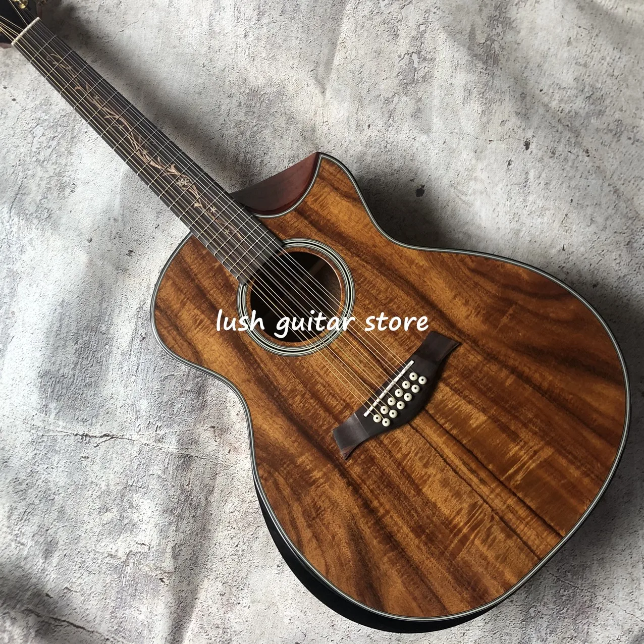 Custom 12 Strings Acoustic Guitar,Cutaway Model,All Koa Top, K24ce Body,Rosewood Fingerboard,Free Shipping
Custom 12 Strings Acoustic Guitar,Cutaway Model,All Koa Top, K24ce Body,Rosewood Fingerboard,Free Shipping