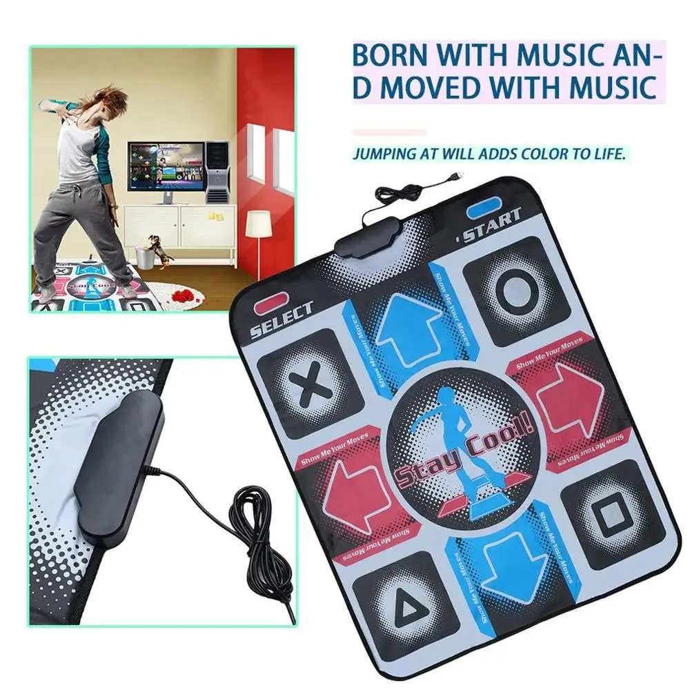 new Non-Slip Dance Pad Dance Mat Pad USB Dancer Blanket To PC With USB For Bodybuilding Fitness Anti-slip Dance-Pad With a CD
new Non-Slip Dance Pad Dance Mat Pad USB Dancer Blanket To PC With USB For Bodybuilding Fitness Anti-slip Dance-Pad With a CD