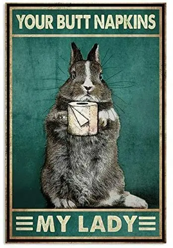 Rabbit Vintage Metal Tin Signs Plaque Wall Decor Bar Club Novelty Funny Toilet Paper Retro Parlor Posters Cafe Store 8x12 Inch
Rabbit Vintage Metal Tin Signs Plaque Wall Decor Bar Club Novelty Funny Toilet Paper Retro Parlor Posters Cafe Store 8x12 Inch