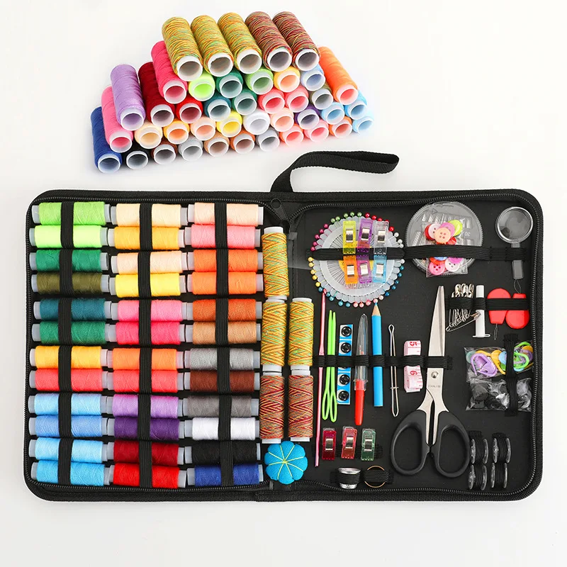 200Pcs/Set Sewing Kit Tools DIY Multi-function Sewing Box Set Fabric Stitching Embroidery Threads Needlework Sewing Accessories
200Pcs/Set Sewing Kit Tools DIY Multi-function Sewing Box Set Fabric Stitching Embroidery Threads Needlework Sewing Accessories