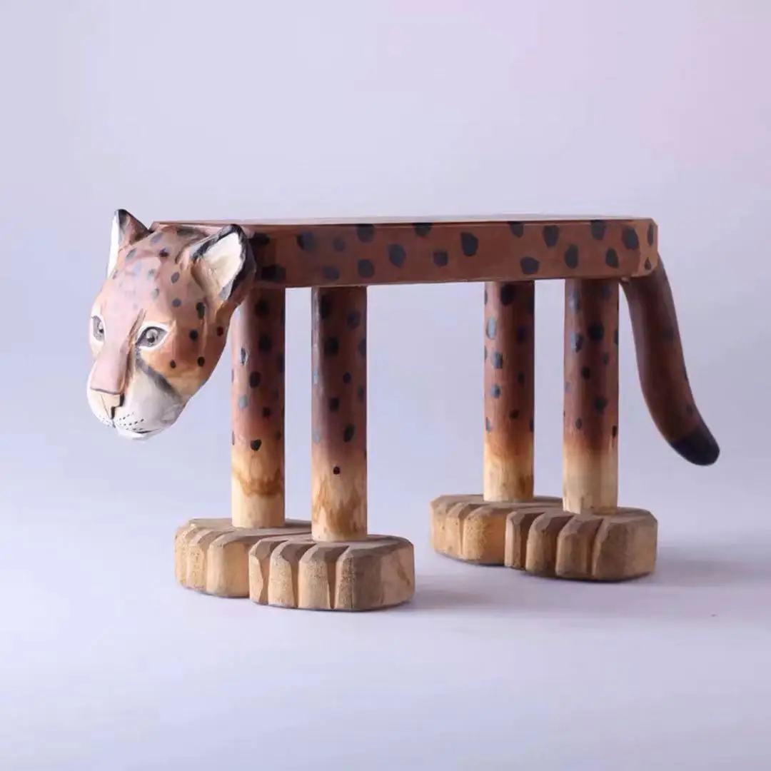 Children's Stool Furniture Lovely Animal Solid Wood Home Creative Small Bench Hand-carved Furnishings 
Children's Stool Furniture Lovely Animal Solid Wood Home Creative Small Bench Hand-carved Furnishings