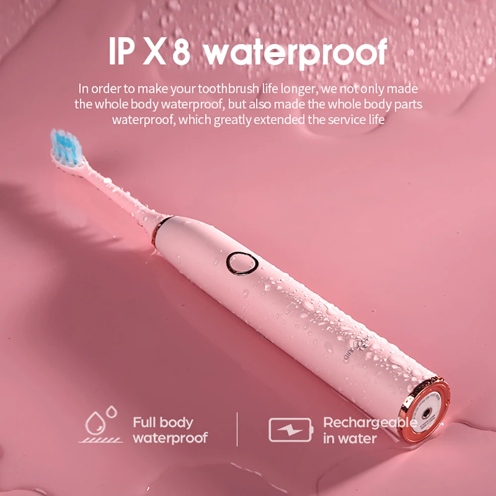 Sonic Electric Toothbrush 3D Professional Brush Head Cooperate With Foxconn USB Rechargeable Waterproof 5 Mode 48000 / Minute
Sonic Electric Toothbrush 3D Professional Brush Head Cooperate With Foxconn USB Rechargeable Waterproof 5 Mode 48000 / Minute