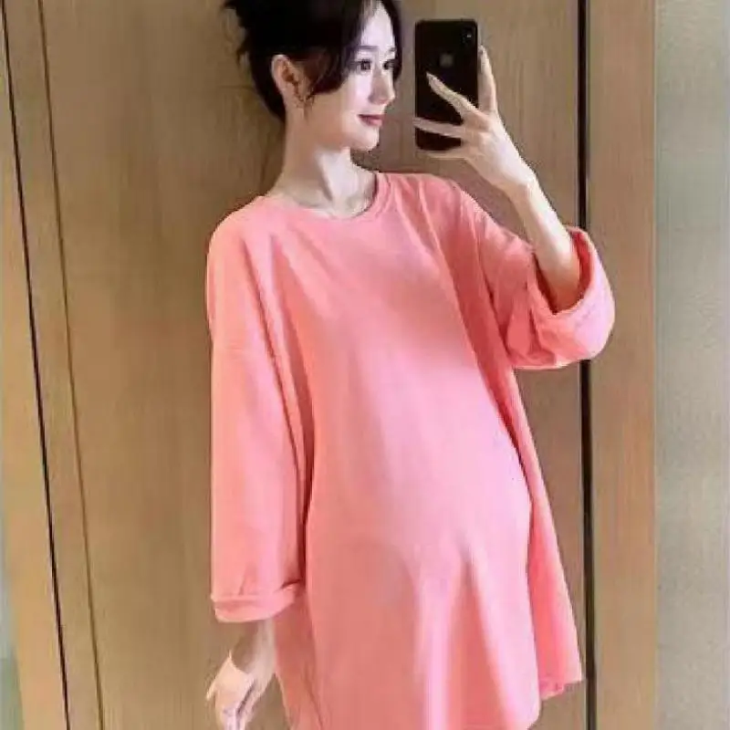Pregnancy Dress Autumn Round Neck Long Sleeve Maternity Gown Nursing Dresses Clothes Plus Pregnant Woman Fashion Out Dress
Pregnancy Dress Autumn Round Neck Long Sleeve Maternity Gown Nursing Dresses Clothes Plus Pregnant Woman Fashion Out Dress