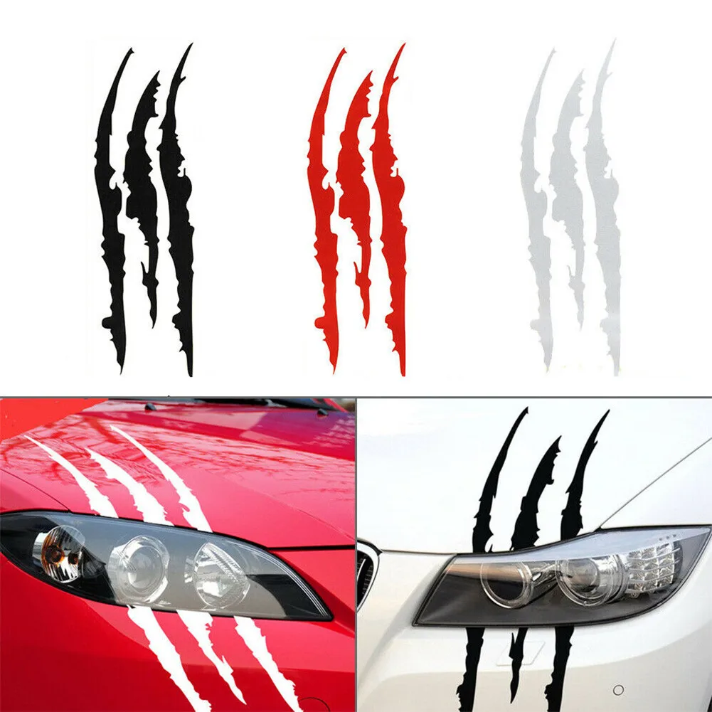 2 Sets Of Personalized Creative Car Stickers Monster Claw Mark Car Stickers Light Eyebrow Stickers Hood Decorative Body Stickers
2 Sets Of Personalized Creative Car Stickers Monster Claw Mark Car Stickers Light Eyebrow Stickers Hood Decorative Body Stickers
