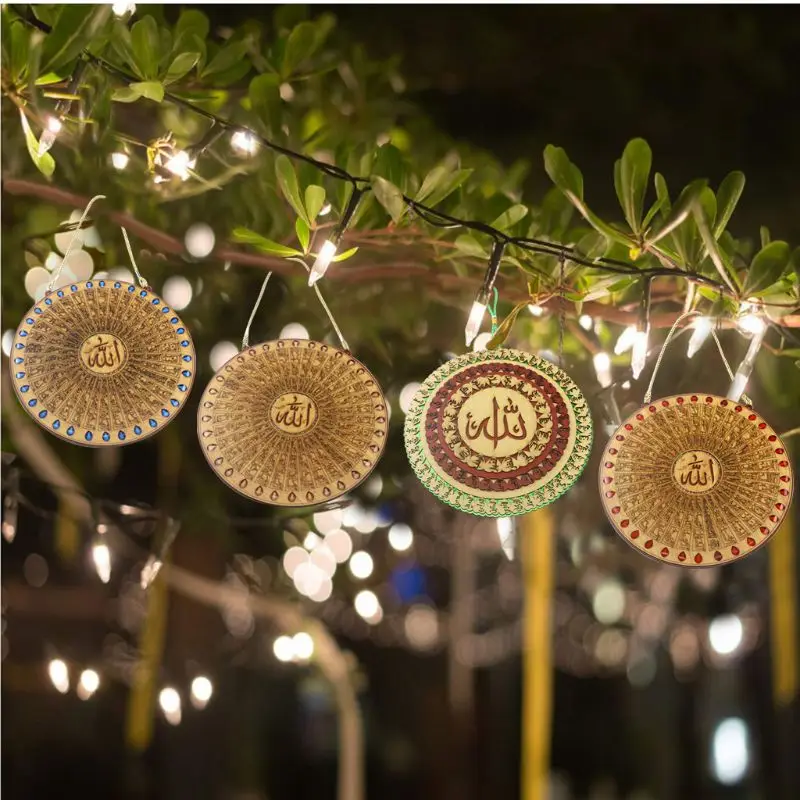 Wooden Crafts Ramadan Eid Mubarak Hanging Sign Plate Pendant Ornaments Home Islam Muslim Party Supplies
Wooden Crafts Ramadan Eid Mubarak Hanging Sign Plate Pendant Ornaments Home Islam Muslim Party Supplies