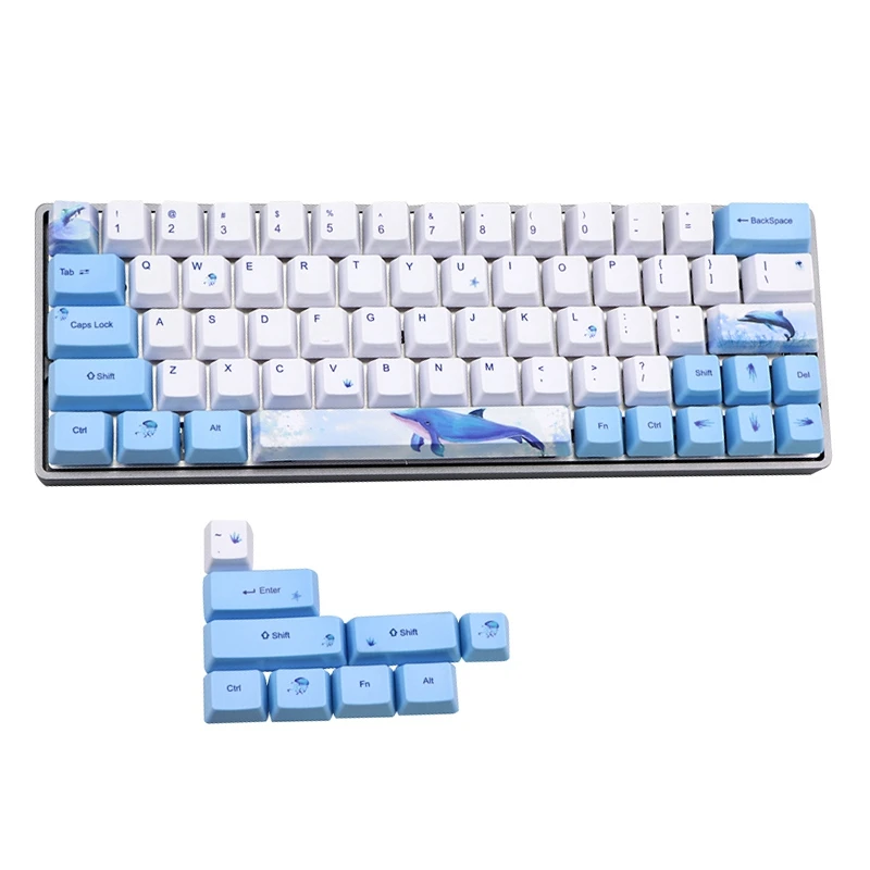 Кит Keycap 60% PBT набор Mechanische Toetsenbord для Voor GH60 RK61 ALT61 Annie GK61 GK64 Dz60 клавиатура|Аксессуары
