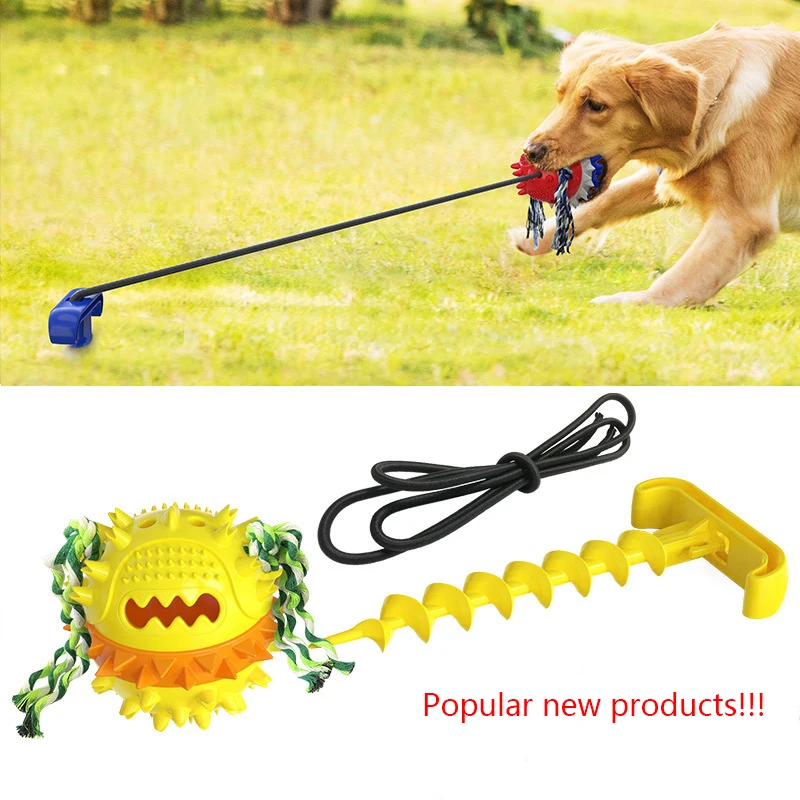 Dog Toothbrush Chew Toy-Dog Stake Elastic Pull Rope Molar Stick Pet Tie Out Cable for Yard Outdoor
Dog Toothbrush Chew Toy-Dog Stake Elastic Pull Rope Molar Stick Pet Tie Out Cable for Yard Outdoor