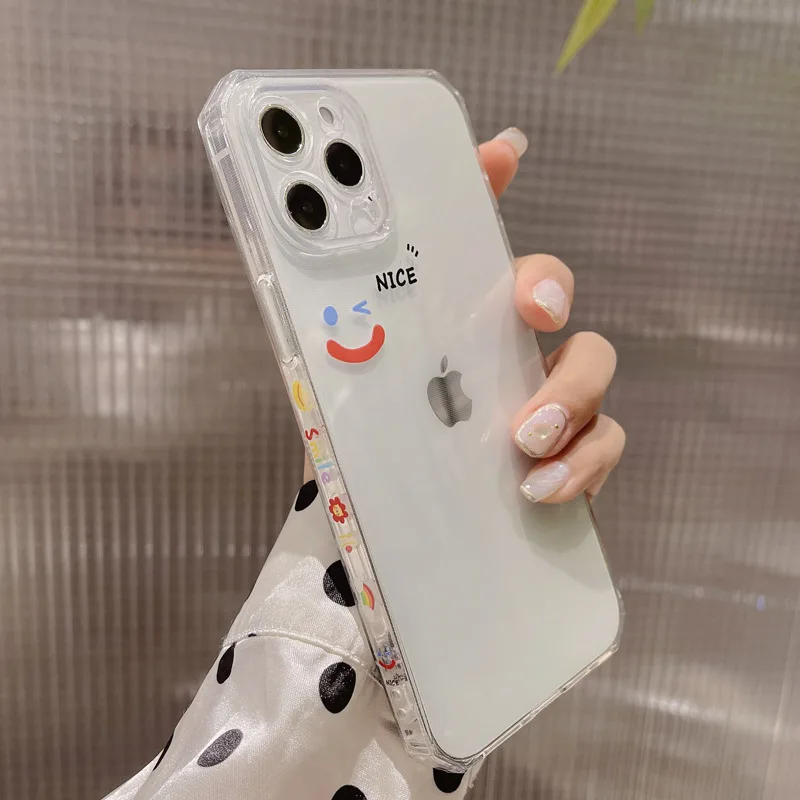 Чехол для iphone 12 mini 11 13 pro max xs x xr 8 7 plus силиконовый со смайликом |