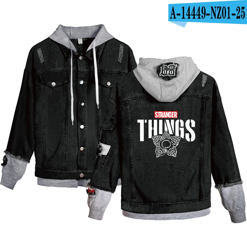 2021 High Quality Stranger Things Hoodies Denim Jacket Men/Women Sweatshirt Stranger Things Single Breasted All-match Hoodie
2021 High Quality Stranger Things Hoodies Denim Jacket Men/Women Sweatshirt Stranger Things Single Breasted All-match Hoodie
