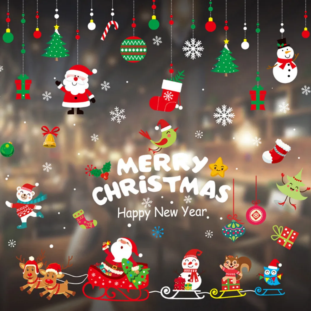 2021 New Christmas Glass Stickers Decorations Cling Stickers Decals For Xmas Home Decoration Stickers & Posters Wall Stickers
2021 New Christmas Glass Stickers Decorations Cling Stickers Decals For Xmas Home Decoration Stickers & Posters Wall Stickers
