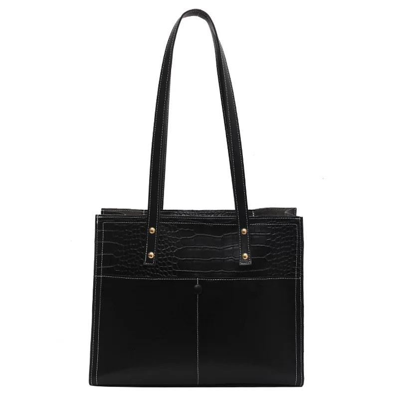 Casual Tote Bag For Women 2021 Trend PU Leather Shoulder Bag Design Luxury Handbag Large Shopping Bag Sac A Main Bolsa Feminina 
Casual Tote Bag For Women 2021 Trend PU Leather Shoulder Bag Design Luxury Handbag Large Shopping Bag Sac A Main Bolsa Feminina