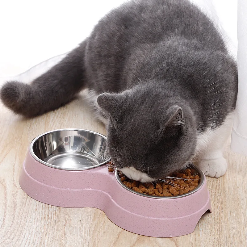 Double Pet Bowls Dog Food Water Feeder Stainless Steel Pet Drinking Dish Feeder Cat Puppy Feeding Supplies Small Dog Accessories
Double Pet Bowls Dog Food Water Feeder Stainless Steel Pet Drinking Dish Feeder Cat Puppy Feeding Supplies Small Dog Accessories
