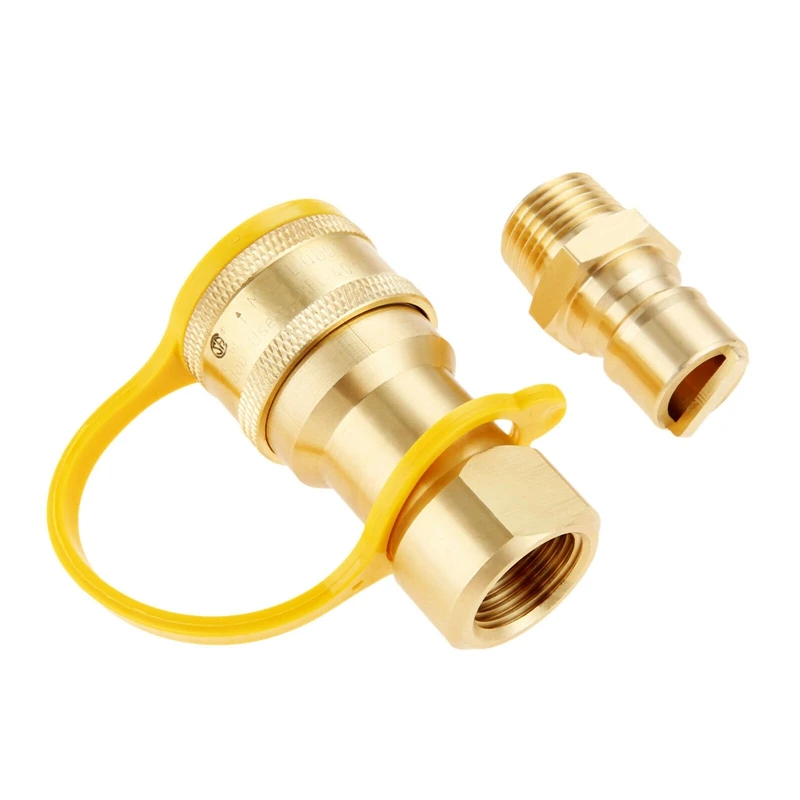 NEW-1/2 Inch Solid Brass Gas Propane Quick Connect Disconnect Fitting Connector Adapter
NEW-1/2 Inch Solid Brass Gas Propane Quick Connect Disconnect Fitting Connector Adapter