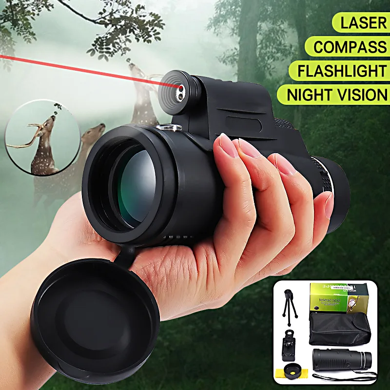 Distance Night Vision High - Angle Monocular Telescope Laser Outdoor Hiking Travel Portable Telescope Fashion Accessories Tool 
Distance Night Vision High - Angle Monocular Telescope Laser Outdoor Hiking Travel Portable Telescope Fashion Accessories Tool