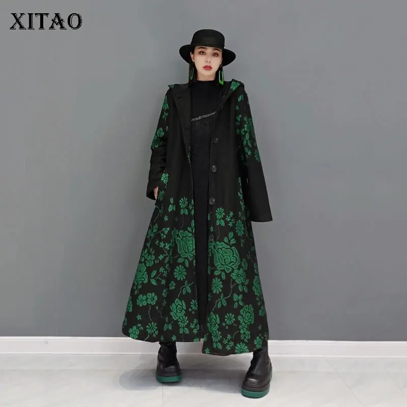 XITAO Новый Женский Тренч с жаккардовой вышивкой в этническом стиле, женская одежда с капюшоном и воротником, Осень-зима 2021, универсальная оде...
XITAO Новый Женский Тренч с жаккардовой вышивкой в этническом стиле, женская одежда с капюшоном и воротником, Осень-зима 2021, универсальная оде...