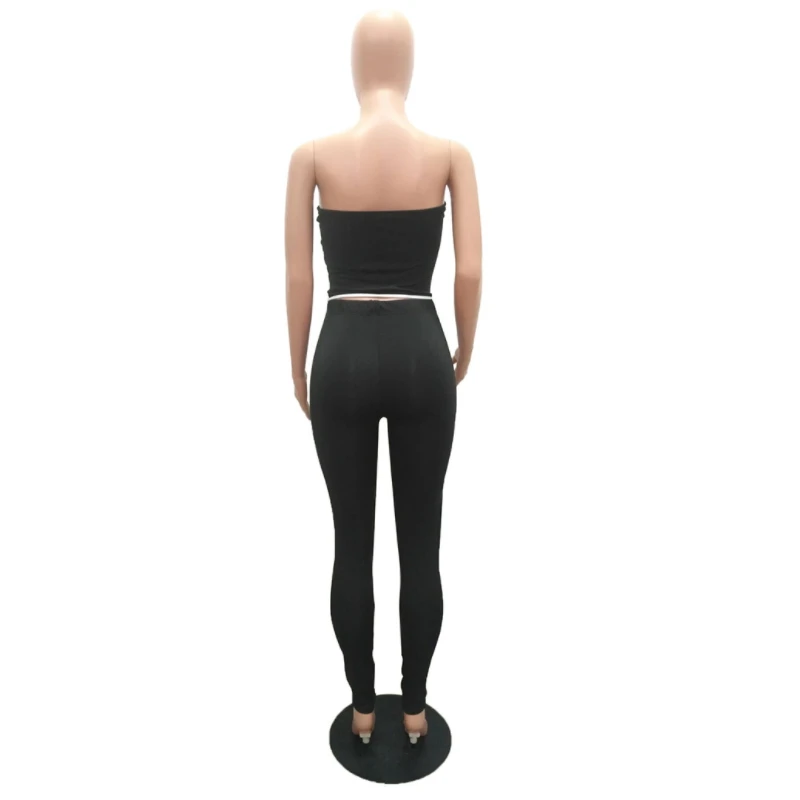 Patchwork Cropped Corset Long Pants Bodycon Bandage Outfits For Women Strapless Bodycon Bodysuit Backless Two Piece Set Tight
Patchwork Cropped Corset Long Pants Bodycon Bandage Outfits For Women Strapless Bodycon Bodysuit Backless Two Piece Set Tight