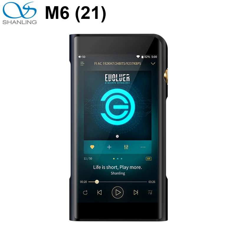 SHANLING M6 21 Version MQA Support Portable Hi-Res Music Player DSD512 32bit/768kHz Dual ES9038Q2M DAC 3.5/2.5/4.4mm Outputs
SHANLING M6 21 Version MQA Support Portable Hi-Res Music Player DSD512 32bit/768kHz Dual ES9038Q2M DAC 3.5/2.5/4.4mm Outputs