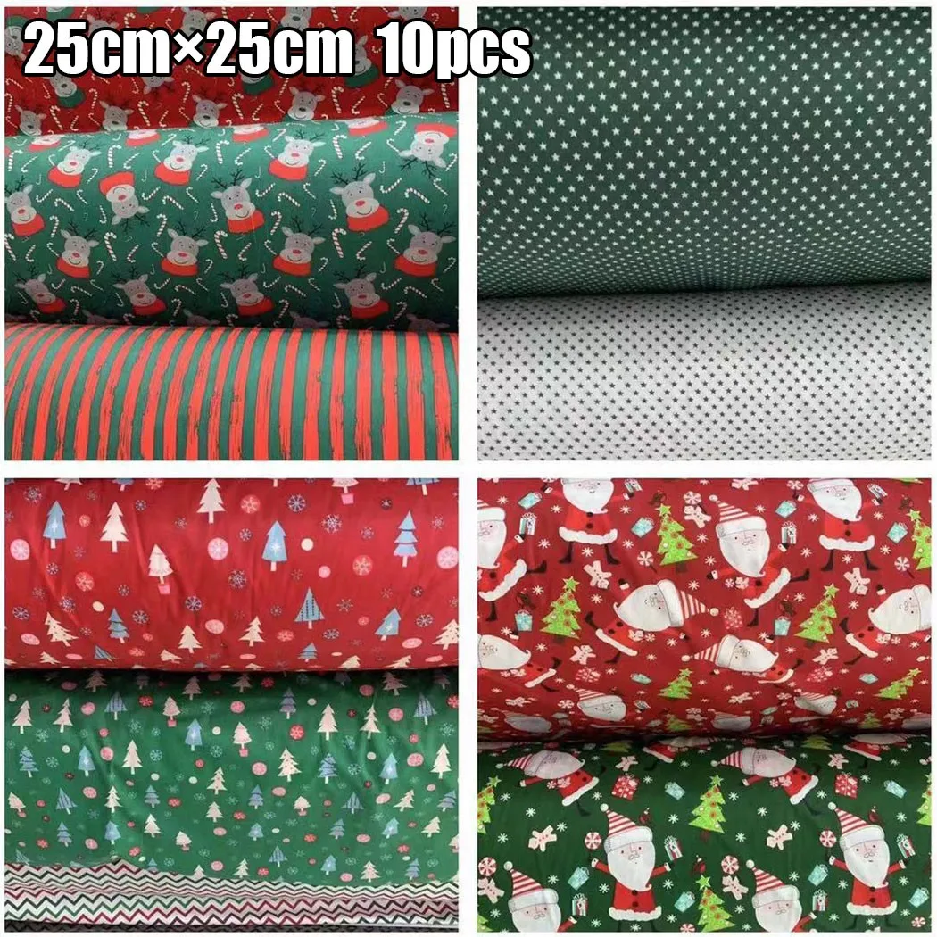 10PCS Christmas Series Square Cotton Fabric Patchwork Cloth DIY Craft Sewing Mini Purse, Lavender Bags, Hanging Hearts Clothes
10PCS Christmas Series Square Cotton Fabric Patchwork Cloth DIY Craft Sewing Mini Purse, Lavender Bags, Hanging Hearts Clothes
