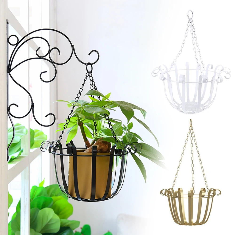 Iron Hanging Pot Plant Hangers Wall Hanging Planter Basket Flower Pot Plant Holder Garden Pots Planters Balcony Patio Decoration 
Iron Hanging Pot Plant Hangers Wall Hanging Planter Basket Flower Pot Plant Holder Garden Pots Planters Balcony Patio Decoration