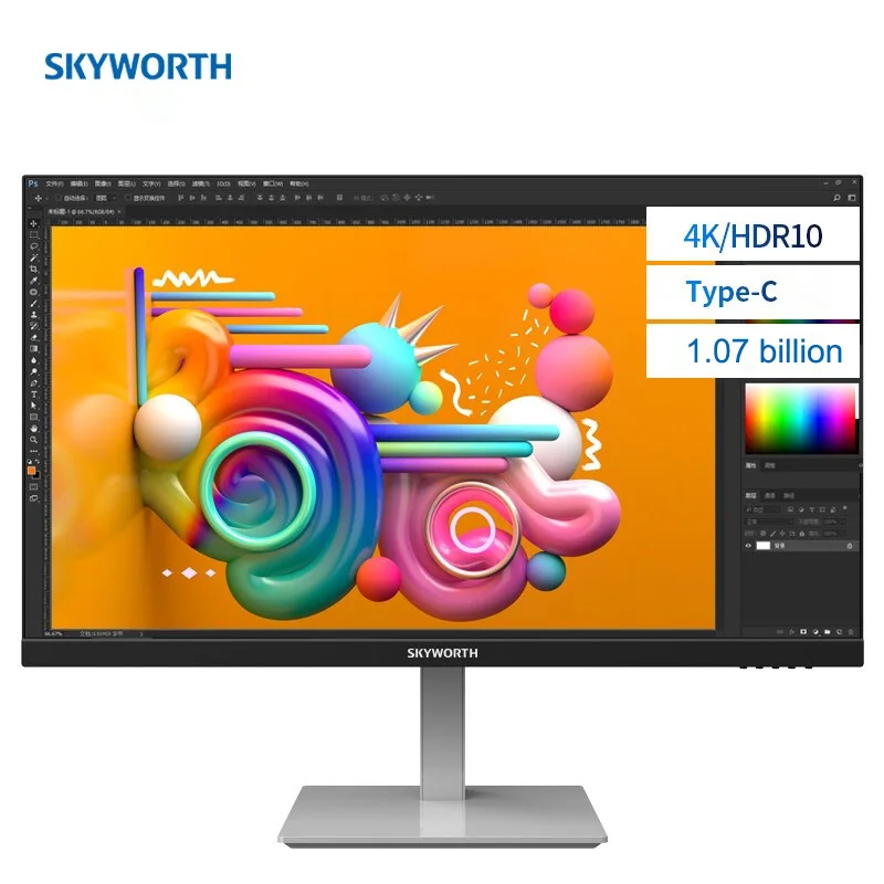 Skyworth 28-Inch IPS Screen 4K Wide Color Gamut HDR Technology Type-c HDMI Computer High-Definition Monitor
Skyworth 28-Inch IPS Screen 4K Wide Color Gamut HDR Technology Type-c HDMI Computer High-Definition Monitor