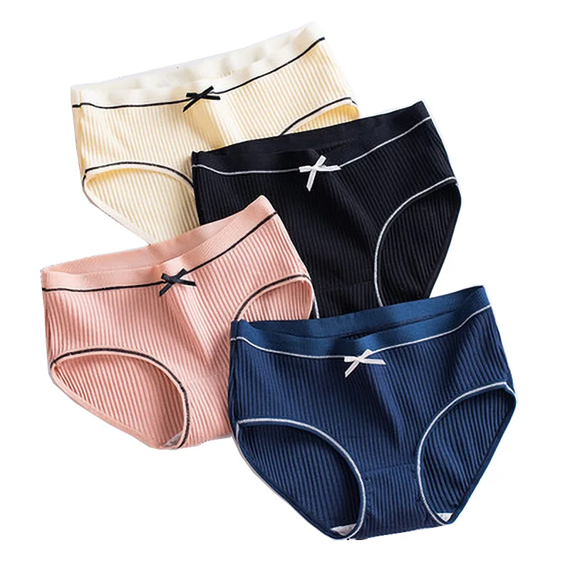 Girl Cotton Underwear 4Pcs/Set Mid-Waist Cotton Panties Cozy Lingerie New Women's Underpants Tempting Briefs Female Underwears
Girl Cotton Underwear 4Pcs/Set Mid-Waist Cotton Panties Cozy Lingerie New Women's Underpants Tempting Briefs Female Underwears