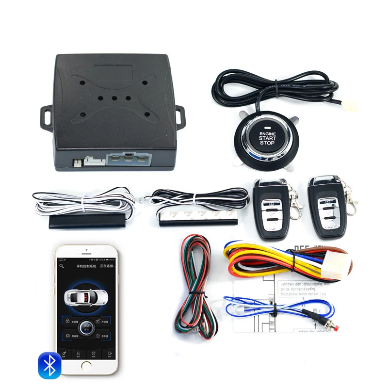 APP Intelligent Car Alarm System Remote Control Autostart Ignition Kit Engine Start Stop Button Keyless Entry Central Locking
APP Intelligent Car Alarm System Remote Control Autostart Ignition Kit Engine Start Stop Button Keyless Entry Central Locking