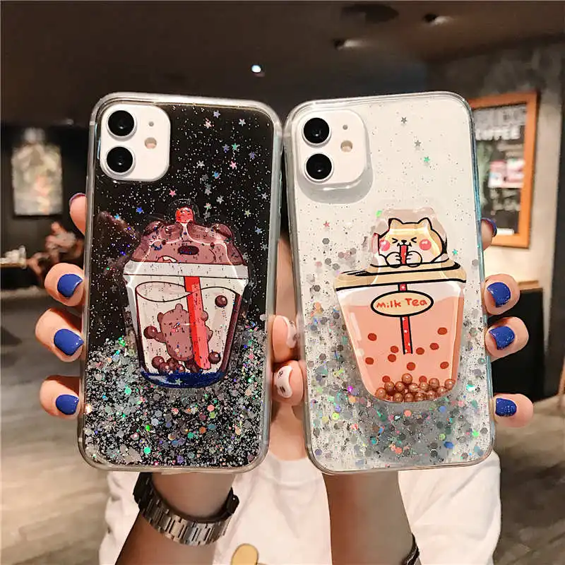 Glitter Milk tea stand holder Case For Xiaomi Redmi Note 9S 9 Pro Max 8 7 6 10 Pro 8T K30 K20 7A 4X 5A 6A 8A Soft Cover coque
Glitter Milk tea stand holder Case For Xiaomi Redmi Note 9S 9 Pro Max 8 7 6 10 Pro 8T K30 K20 7A 4X 5A 6A 8A Soft Cover coque