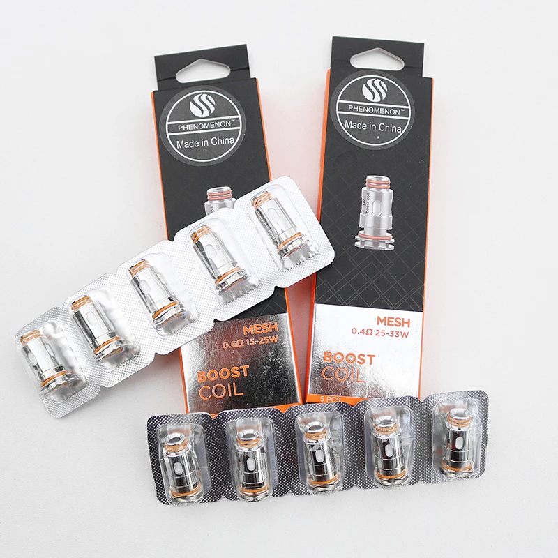 Phenomenon GV Boost Coil Mesh 0.4ohm 0.6ohm Replacement Coil Electronic Cigarette Core for Aegis Boost Cartridge Pods
Phenomenon GV Boost Coil Mesh 0.4ohm 0.6ohm Replacement Coil Electronic Cigarette Core for Aegis Boost Cartridge Pods