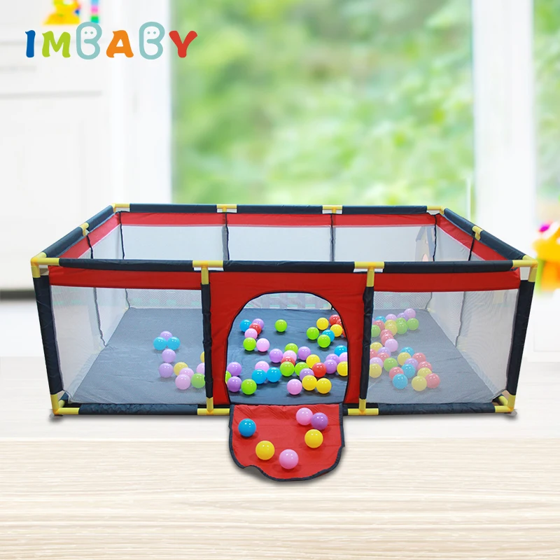 IMBABY детский забор синие и красные детские манежи Оксфордский манеж для детей