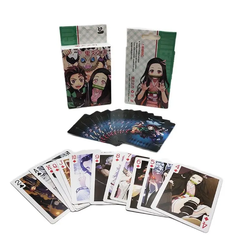 Demon Slayer Playing Poker Cards Kimetsu No Yaiba Pattern Poker Board Game Collection Entertainment 54 pcs/box Playing Cards
Demon Slayer Playing Poker Cards Kimetsu No Yaiba Pattern Poker Board Game Collection Entertainment 54 pcs/box Playing Cards