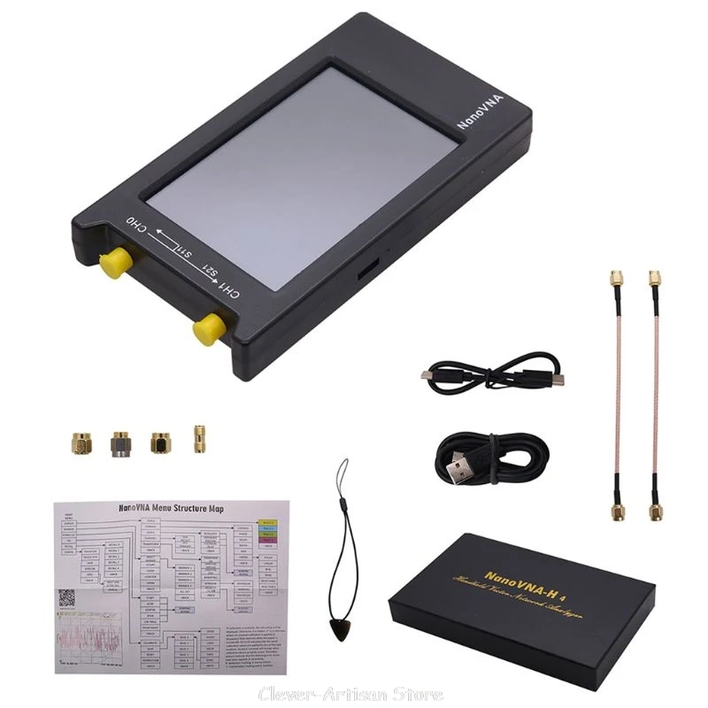 4 Inch LCD 50KHz-1.5GHz Large Screen Vector Analyzer Web NanoVNA-H4 Antenna Analyzer Shortwave USB 5V 200mA Au 24 20 Dropship
4 Inch LCD 50KHz-1.5GHz Large Screen Vector Analyzer Web NanoVNA-H4 Antenna Analyzer Shortwave USB 5V 200mA Au 24 20 Dropship
