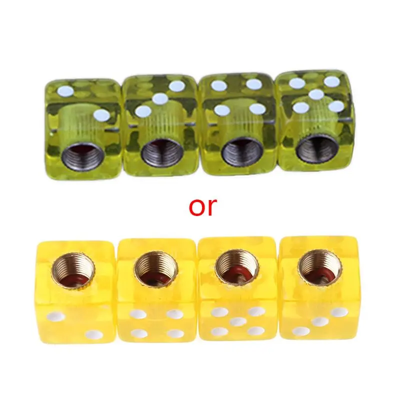 4pcs Dice Shape Car Wheel Tire Air Valve Stem Cover Dust Cap Bicycle Valve Accessories
4pcs Dice Shape Car Wheel Tire Air Valve Stem Cover Dust Cap Bicycle Valve Accessories